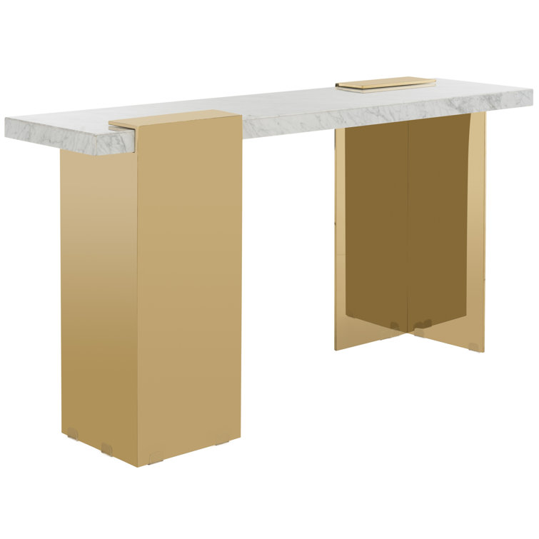 Mycha 59.8'' W Marble Console Table