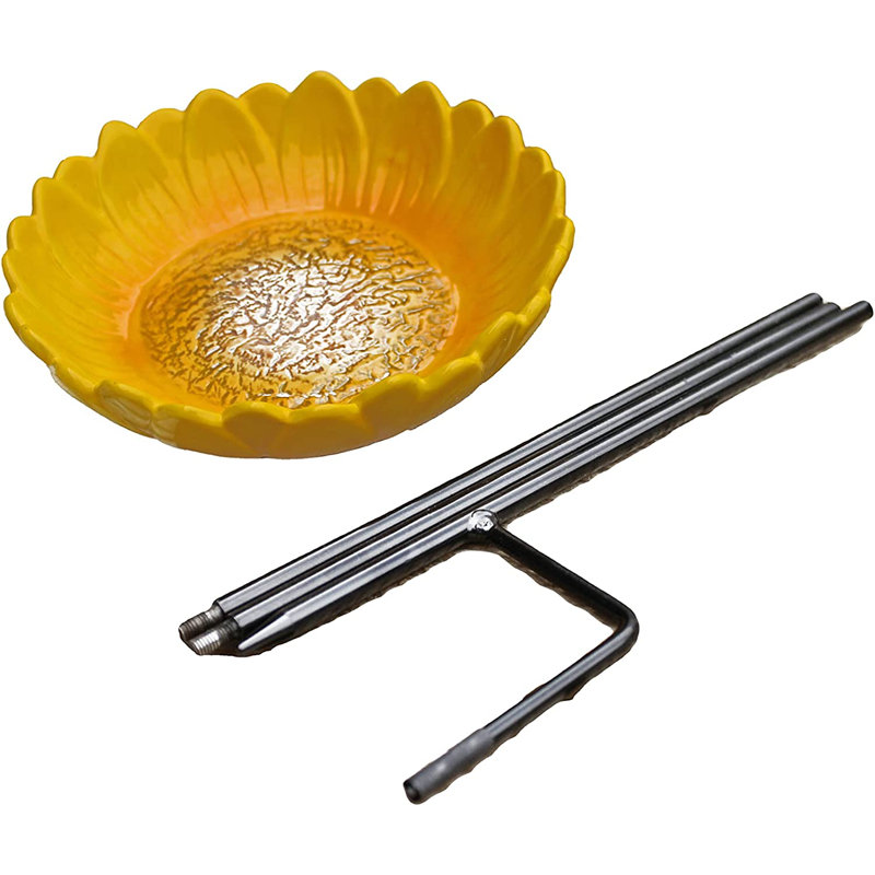 Canh Metal Pole Tray Bird Feeder