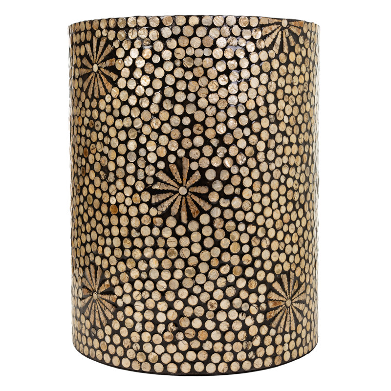 Solid + Manufactured Wood Accent Stool
