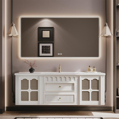 Armoire de salle de bain de style américain rétro.