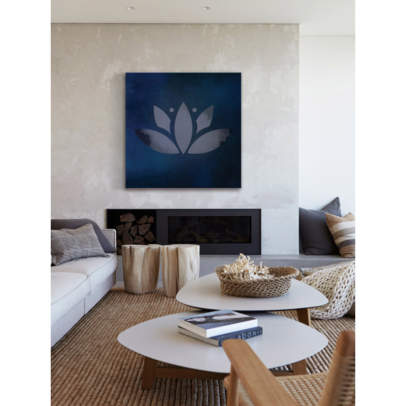 « lotus leaf » par diana alcala, reproduction d’art sur toile tendue, H 18 po x l 18 po x P 1,5 po