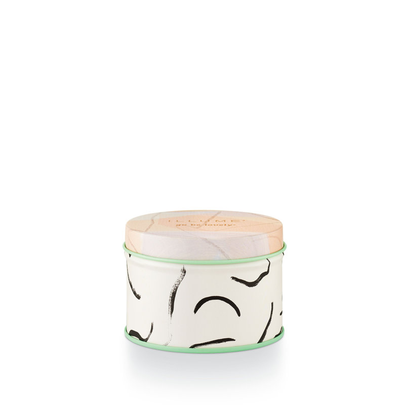 Go Be Lovely Coconut Milk Mango Small Fleur Tin Candle, Small Fleur Tin