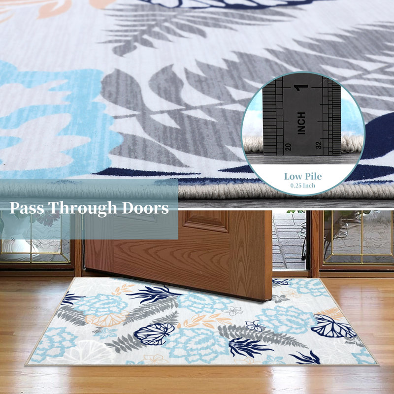 Tapis Adahlia avec envers antidérapant, Rectangle 9 pi x 12 pi