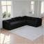 Canapé-lit convertible de 78,7 pouces avec coussin cylindrique, canapé-lit pliant en chenille, canapé-lit pliant avec poche latérale, canapé-lit de plancher, 2 pièces-1269952265