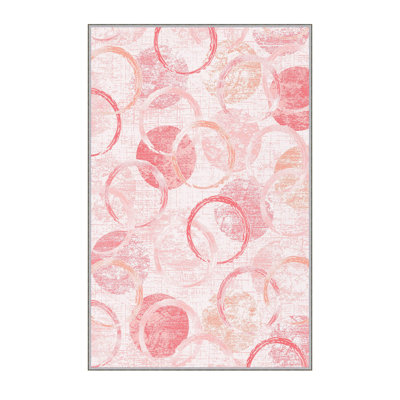 Stylish Woven Carpet, 5.6 x 7.5 Feet, 100% Polyester, 0.3 in Pile Height | Antibacterial, Non-Slip PVC Felt Dot Underside, Machine Washable | 3D Digital Printing, Durable & Easy to Maintain - Perfect for Any Room