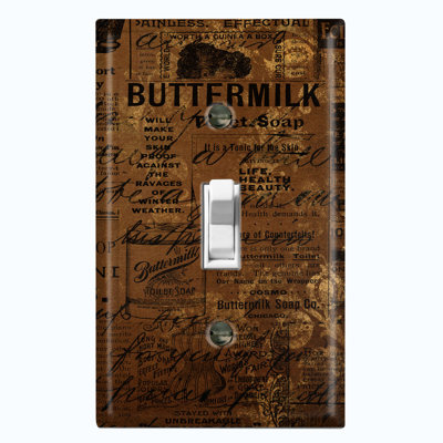 Nature Themed 1 - Gang Toggle Light Switch Standard Wall Plate