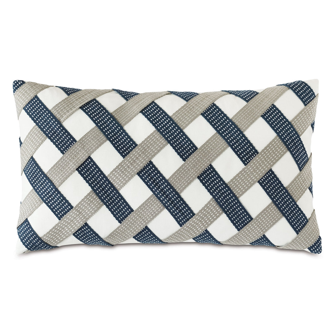 Saya Basketweave Decorative Pillow Cover & Insert Eastern Accents