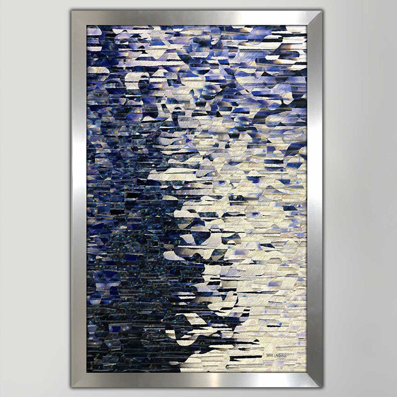 «Psalm 104: 2 The Curtain Of Heaven» par Mark Lawrence - impression, H 25,5 po x l 19,5 po x P 1 po, Encadrement argenté
