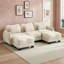 Canapé en forme de U avec 3 coussins lombaires et 2 poufs amovibles-1668165927