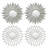 Ensemble de 4 miroirs suspendus Darquez-848233481