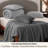 Bedsure Twin Comforter Set 4 Pieces - Bed in a Bag with Throw Blanket and Decorative Pillow, Lightweight Bedding Comforter Sets, All Season Bedding, Dark Grey-105526955-105526953