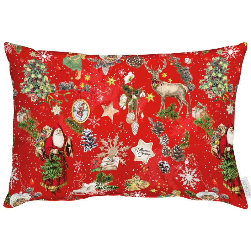 Throw Cushion, 39cm H x 39cm W, Red, Square