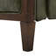 Fauteuil inclinable manuel en cuir véritable avec main courante en bois massif Liauro de 32,3 po de largeur-1867559451