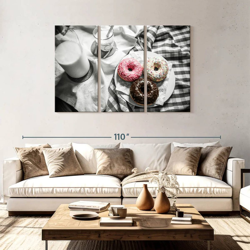 Yarlin Doughnuts, 48" H x 74" W