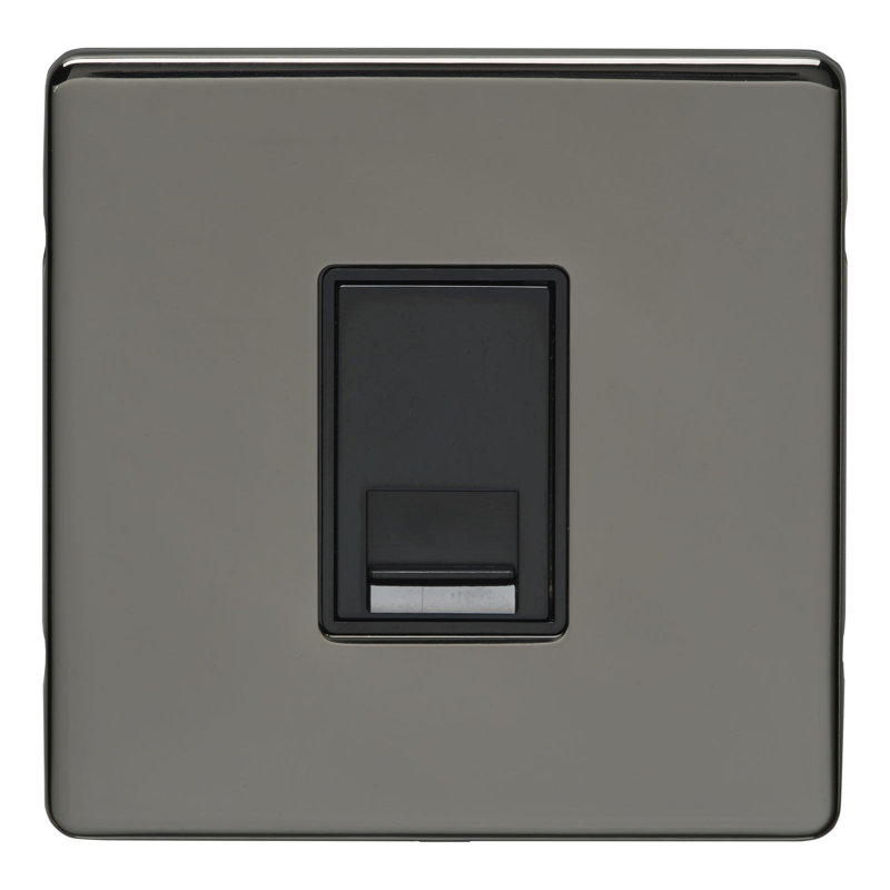 Wall Mounted Socket, Black Nickel