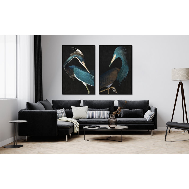 «Majestic Blue Heron I», art mural sur toile