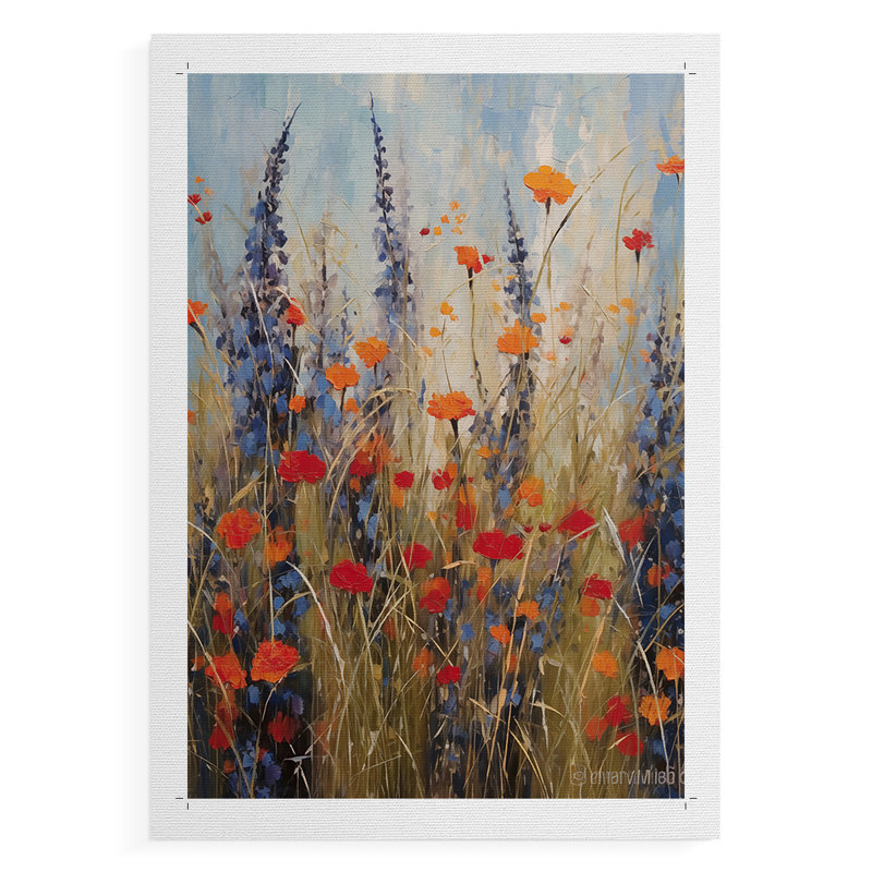 FLORAL Series DCCCXVII -Canvas Print Only - NOT FRAMED, 18" H x 12" W