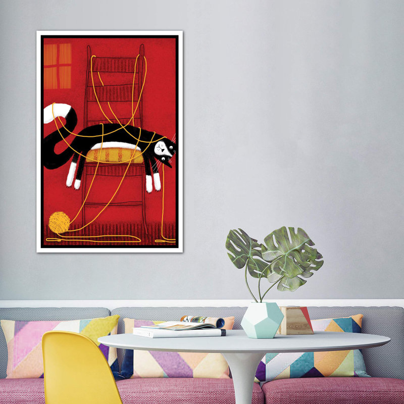 «Enough» par Terry Runyan - reproduction imprimée, Pas de tapis, H 60 po x l 40po x P 1,5 po, Toile blanche encadrée