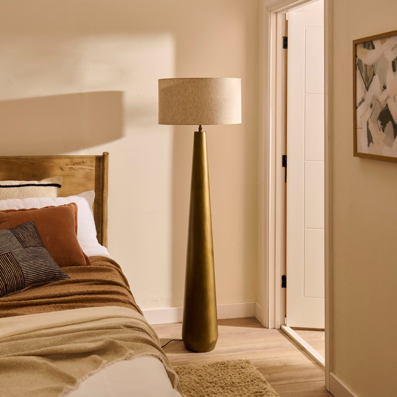 Metal Floor Lamp Base - 129cm, Gold