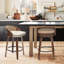 Tabouret de bar et de comptoir pivotant en simili cuir Leeana (ensemble de 2)-960908662-960908661