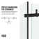 Elan E-class 46" W x 34" D x 76" H Sliding Frameless Shower Enclosure with 3/8" Clear Glass