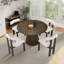 Table de salle à manger de 47,24 po en bois MDF rond de style moderne pour la cuisine (seulement les tables, pas de chaises)-294119997