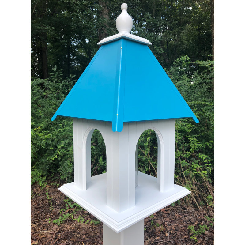 Mangeoire à oiseaux Kremer Tube, Bleu lagon