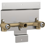 Parallel Two Handle Wall Mount Bath Faucet Valve