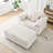 47.24" Corduroy Armchair & Storage Ottoman Set - USB Ports, Spring-Wrapped Foam, Comfortable Single-person Sofa for Living Room/Bedroom-401463748