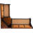 Linon Home Decor Sadie Antique Corner Nook Set With Bench, Wood Plank Look, Space-Saving Design, Left Or Right Hand Configuration