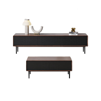 Meuble télé et table basse de style nordique