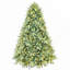 Arbre de Noël illuminé bleu-vert 6 pi avec 500 lumières DEL blanc chaud, embouts en PE + PVC de 1878, branches articulées et support en métal robuste-684897446-684897443-684897449