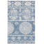 Tapis bleu / ivoire en laine / coton touffeté à la main Leavens-1106862859