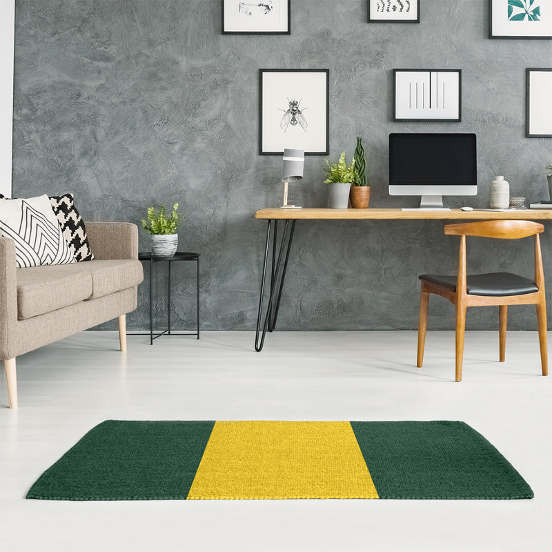Tapis vert/jaune, Rectangle 4 pi x 6 pi