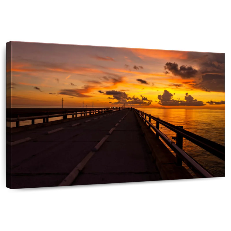 Lilie Sunset At Seven Mile Bridge, 8" H x 12" W