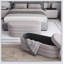 Banc en velours avec rangement, conception simple, confortable et durable, banc multifonctionnel