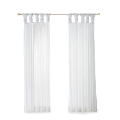 Paire de rideaux transparents Twist Tab Voile