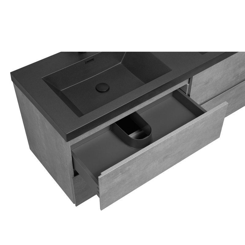 Meuble-lavabo double 72 po Dhruven