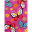 Tapis rose à motif abstrait Abdulkadir-20239833