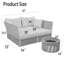 Lit de jour d'extérieur avec coussins 67 po Venessa-1259755373-1212161895