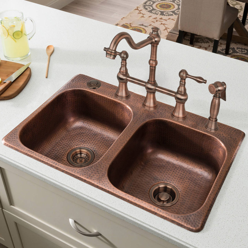 Akicon Copper and Bronze Garbage Disposal Air Switch Kit