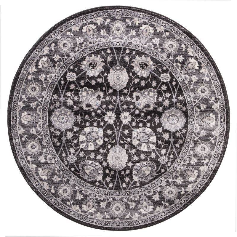 Oriental Indoor Rug, Round 5'