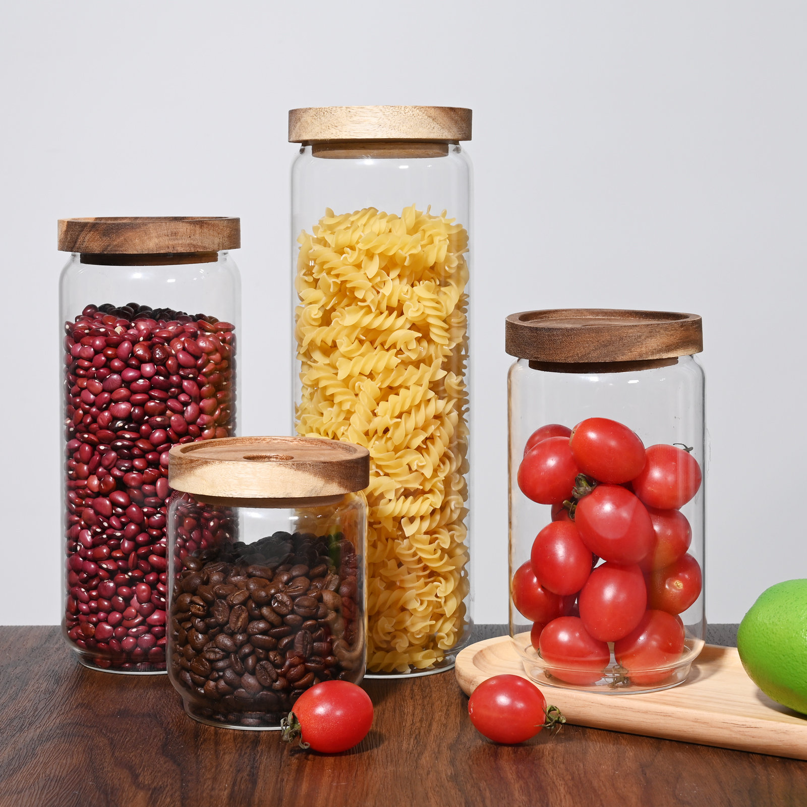 JoyJolt Glass Cookie Jar Food Storage - Set of 2 & Reviews