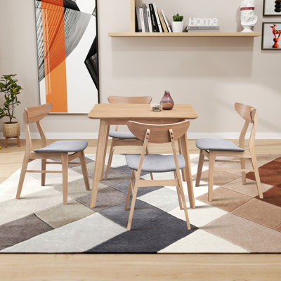 1 Table with 4 ChairsWooden Dining Table Set