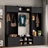 79.1''Wide Modern Hall Tree With Shoe Storage, 4-In-1 Entryway Bench With 8 Cubbies, 7 Coat Hooks & Adjustable Shelf For Hallway, Living Room-1160417126