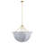 Aire 4-Light Large Chandelier, Pale Blue Linen-135533114