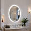 Miroir mural à DEL en verre trempé anti-buée-758478142