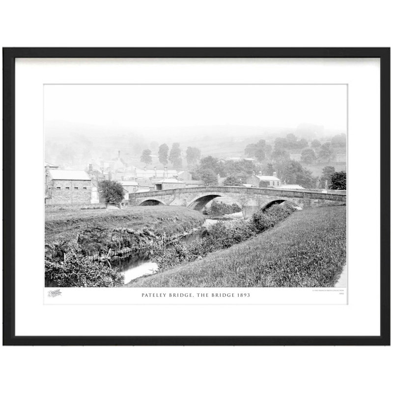 Pateley Bridge, The Bridge 1893 - Single Picture Frame Print, 28cm H x 36cm W x 2.3cm D