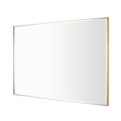 Reflections Sleek Modern Aluminum Framed Beveled Wall Mirror