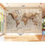 Peler et coller, papier peint, carte du monde, topographie physique détaillée, art mural détaillé, auto-adhésif et amovible-117452134